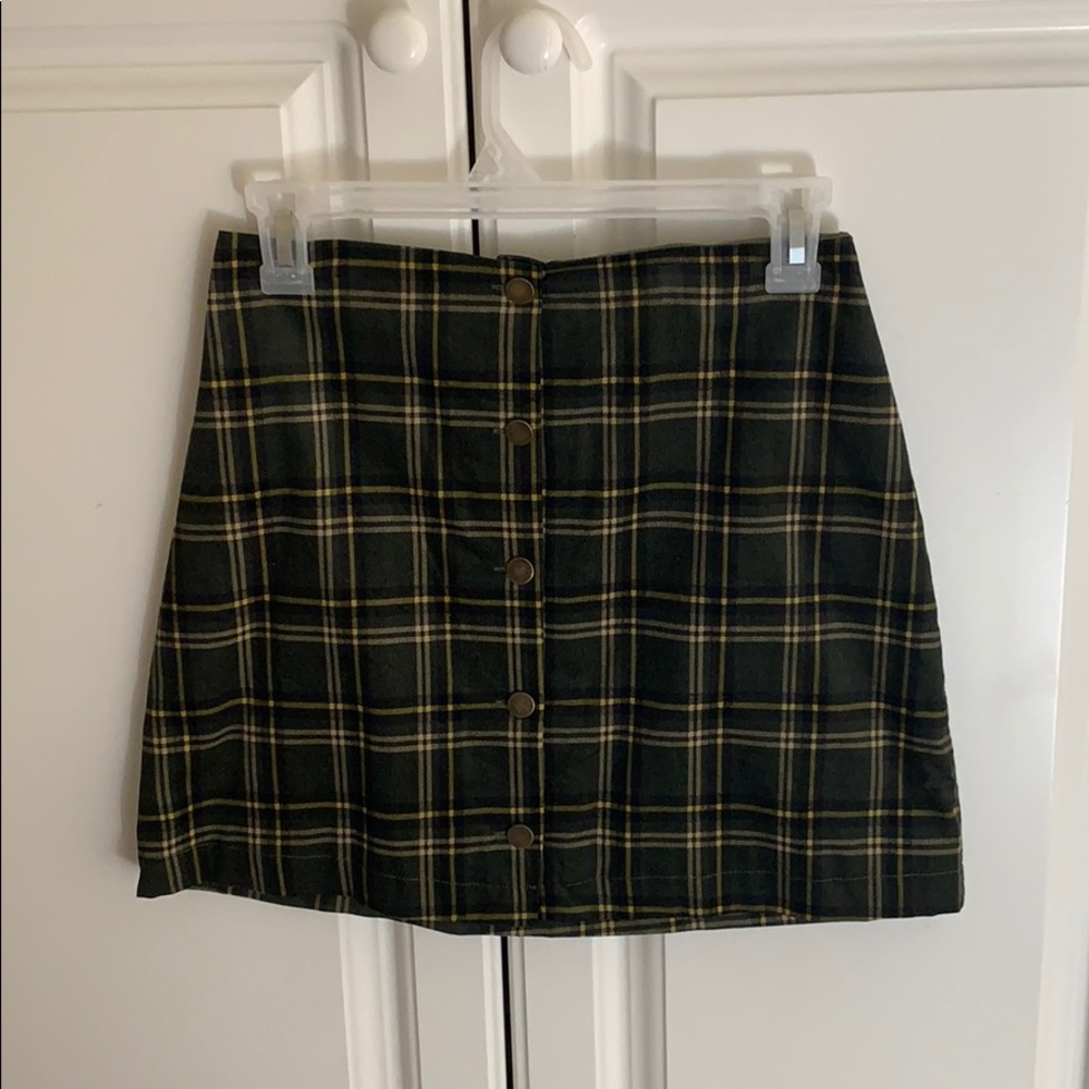 Plaid Mini Skirt